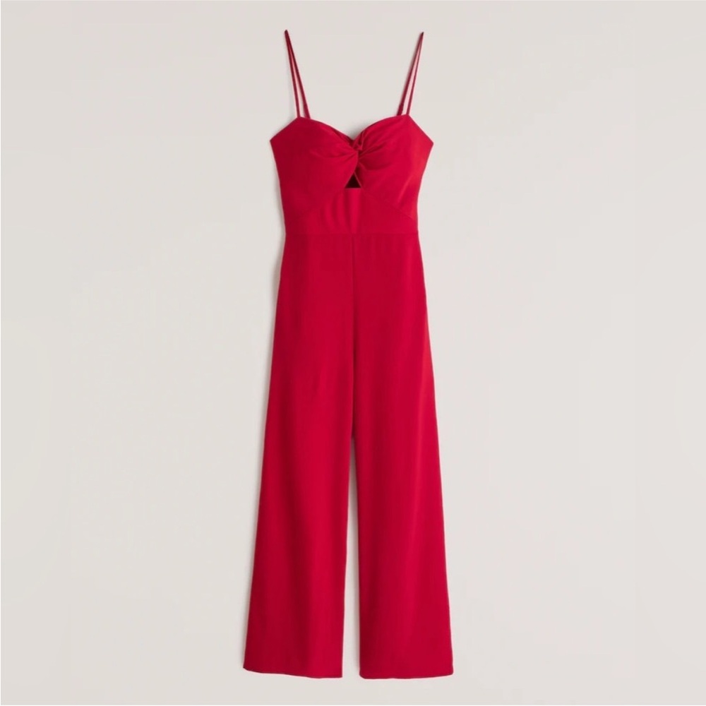 Abercrombie & Fitch Red Jumpsuit